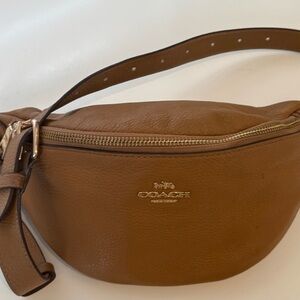 Coach Tan Leather Crossbody Bag